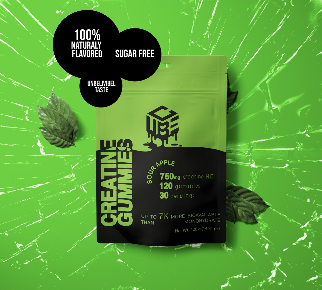 Creatine HCL Gummies - Sour Apple