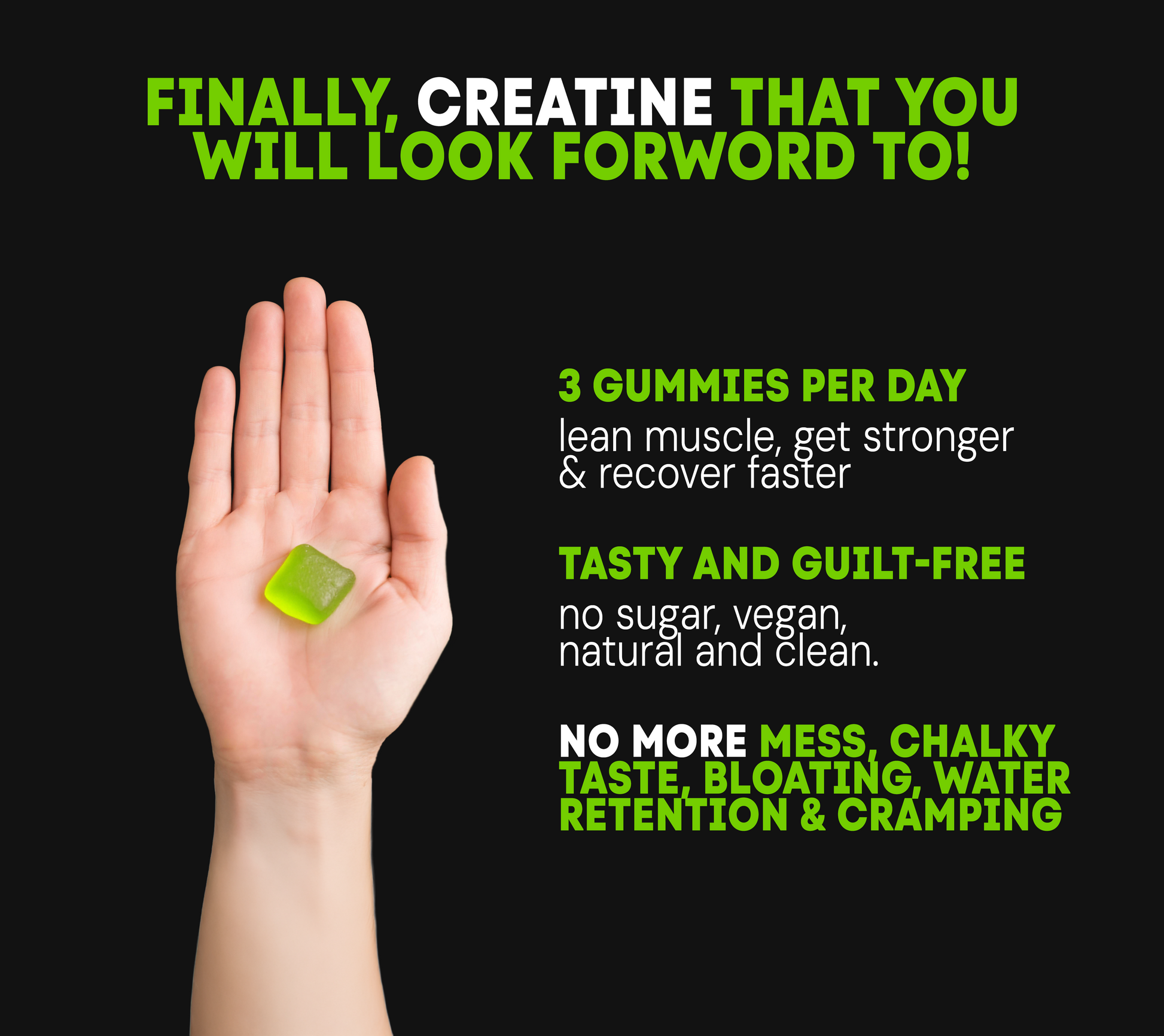 Creatine HCL Gummies - Sour Apple